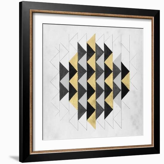 Gilt Geometry IV-Naomi McCavitt-Framed Art Print