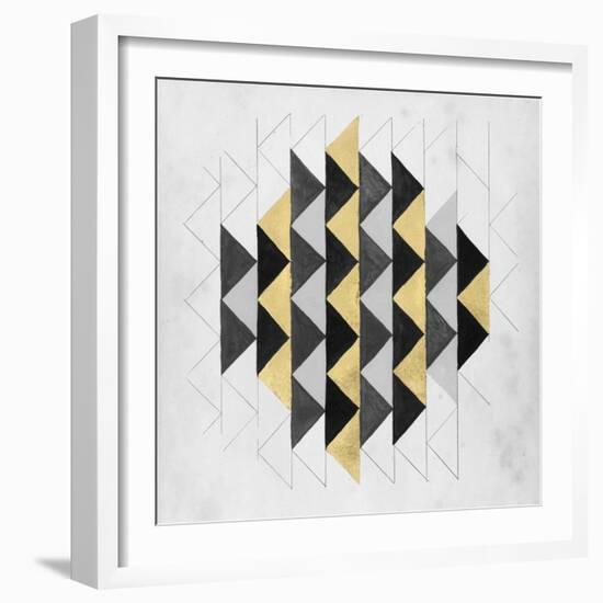 Gilt Geometry IV-Naomi McCavitt-Framed Art Print