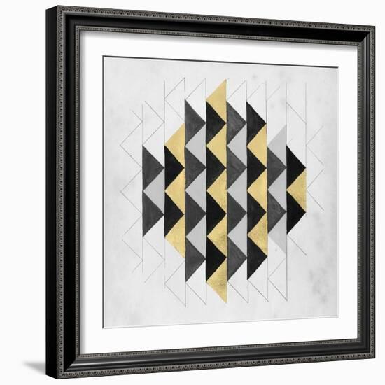 Gilt Geometry IV-Naomi McCavitt-Framed Art Print