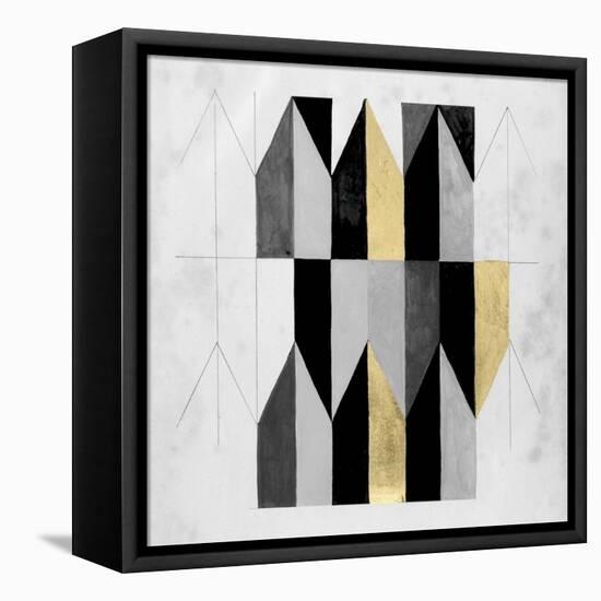 Gilt Geometry V-Naomi McCavitt-Framed Stretched Canvas