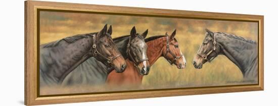 Giltedge, Custom Made, Biko and Prince Panache-Sandra Lawrence-Framed Premier Image Canvas