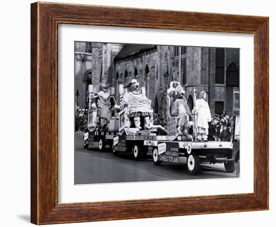 Gimbels Parade Float, Philadelphia, Pennsylvania-null-Framed Photo