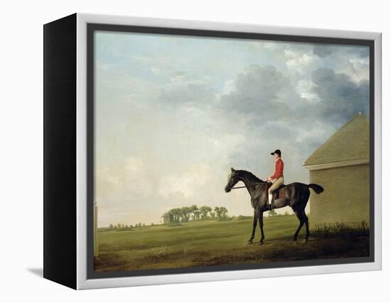 Gimcrack with John Pratt Up on Newmarket Heath, 1765-George Stubbs-Framed Premier Image Canvas