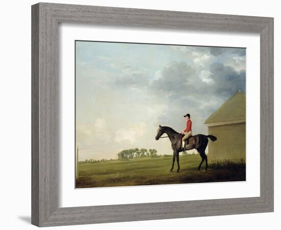 Gimcrack with John Pratt Up on Newmarket Heath, 1765-George Stubbs-Framed Giclee Print