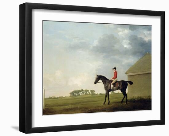 Gimcrack with John Pratt Up on Newmarket Heath, 1765-George Stubbs-Framed Giclee Print