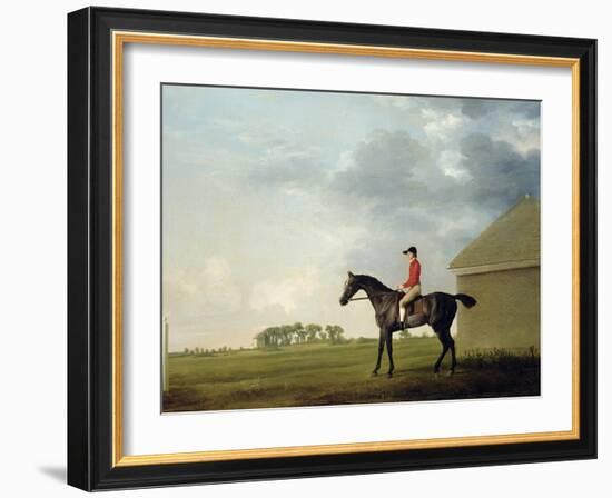 Gimcrack with John Pratt Up on Newmarket Heath, 1765-George Stubbs-Framed Giclee Print