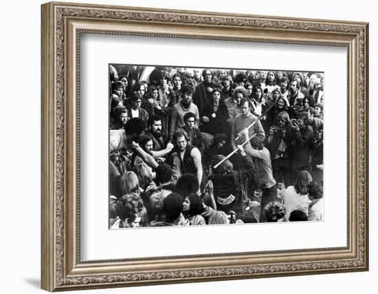 Gimme Shelter, Hell's Angels Beating an Audience Member at Altamont, 1970-null-Framed Photo