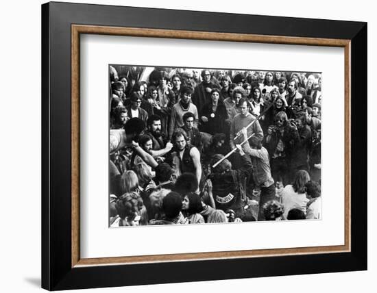 Gimme Shelter, Hell's Angels Beating an Audience Member at Altamont, 1970-null-Framed Photo