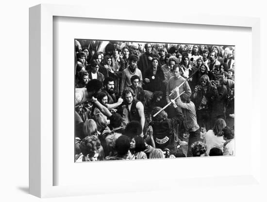 Gimme Shelter, Hell's Angels Beating an Audience Member at Altamont, 1970-null-Framed Photo