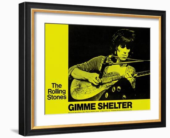 Gimme Shelter, Keith Richards, 1970-null-Framed Art Print