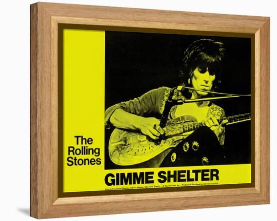 Gimme Shelter, Keith Richards, 1970-null-Framed Stretched Canvas