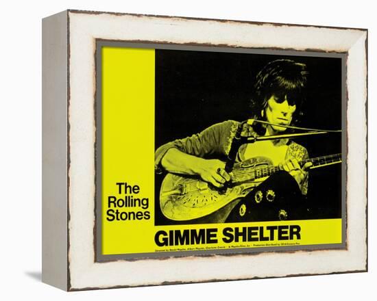 Gimme Shelter, Keith Richards, 1970-null-Framed Stretched Canvas