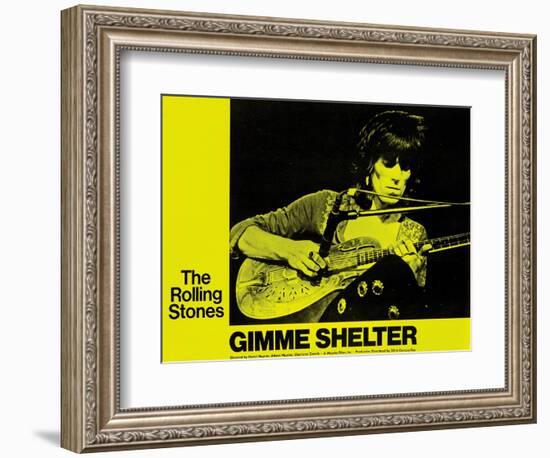 Gimme Shelter, Keith Richards, 1970-null-Framed Premium Giclee Print