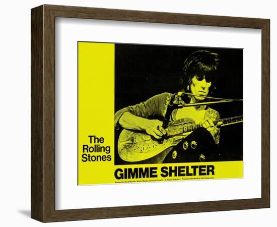 Gimme Shelter, Keith Richards, 1970-null-Framed Premium Giclee Print