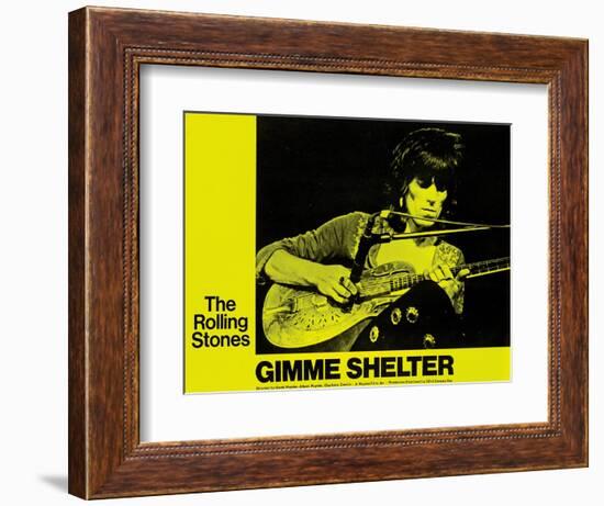 Gimme Shelter, Keith Richards, 1970-null-Framed Premium Giclee Print