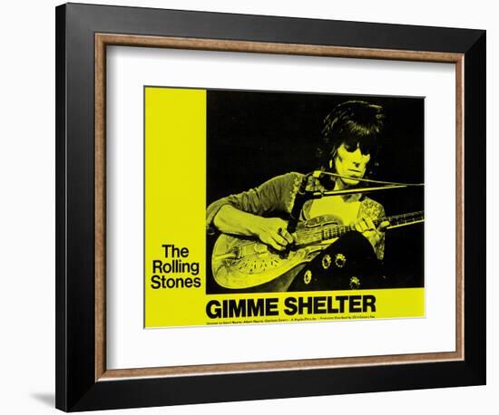 Gimme Shelter, Keith Richards, 1970-null-Framed Premium Giclee Print