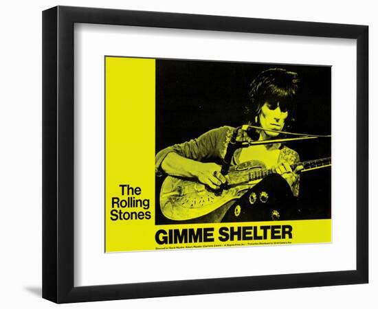 Gimme Shelter, Keith Richards, 1970-null-Framed Premium Giclee Print