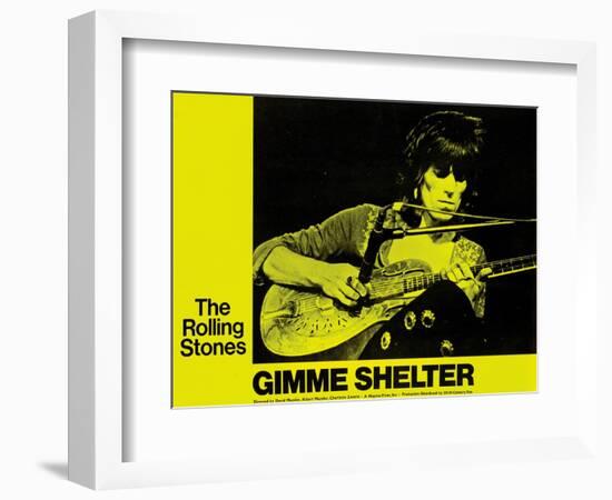 Gimme Shelter, Keith Richards, 1970-null-Framed Premium Giclee Print