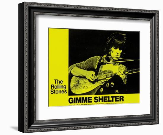 Gimme Shelter, Keith Richards, 1970-null-Framed Premium Giclee Print