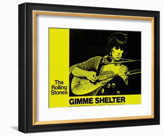 Gimme Shelter, Keith Richards, 1970-null-Framed Premium Giclee Print