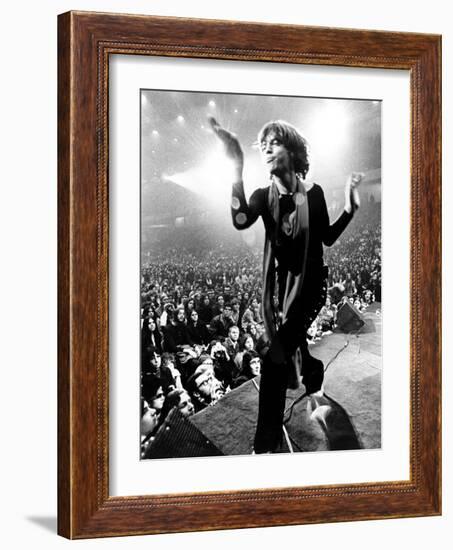 Gimme Shelter, Mick Jagger, 1970-null-Framed Photo