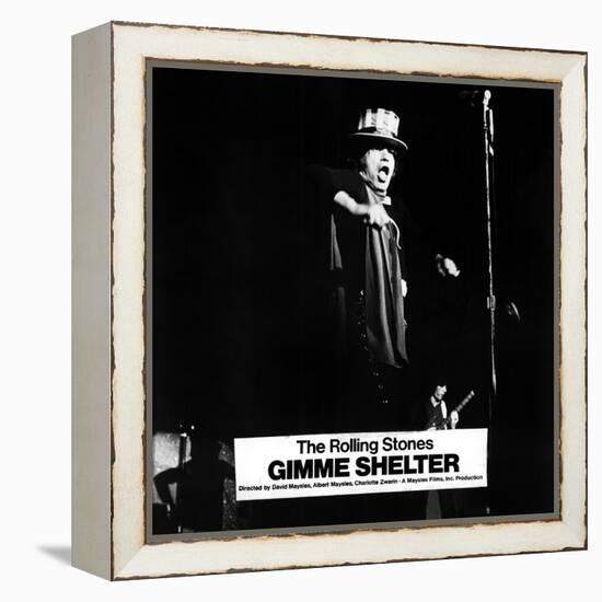 Gimme Shelter, Mick Jagger, 1970-null-Framed Stretched Canvas