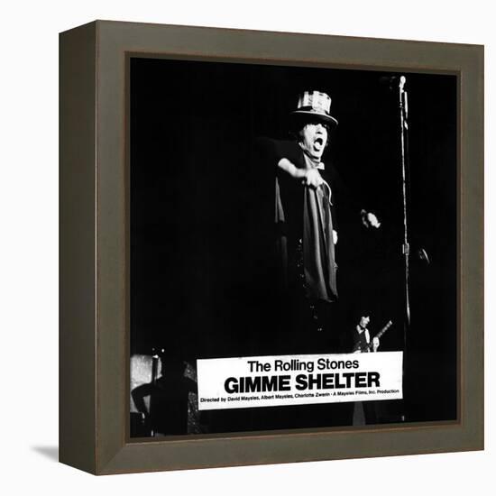 Gimme Shelter, Mick Jagger, 1970-null-Framed Stretched Canvas