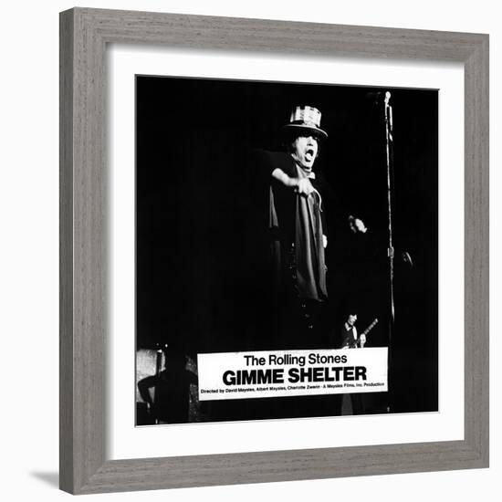 Gimme Shelter, Mick Jagger, 1970-null-Framed Photo