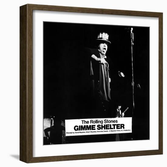 Gimme Shelter, Mick Jagger, 1970-null-Framed Photo