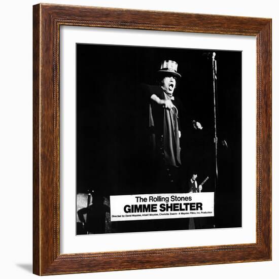 Gimme Shelter, Mick Jagger, 1970-null-Framed Photo