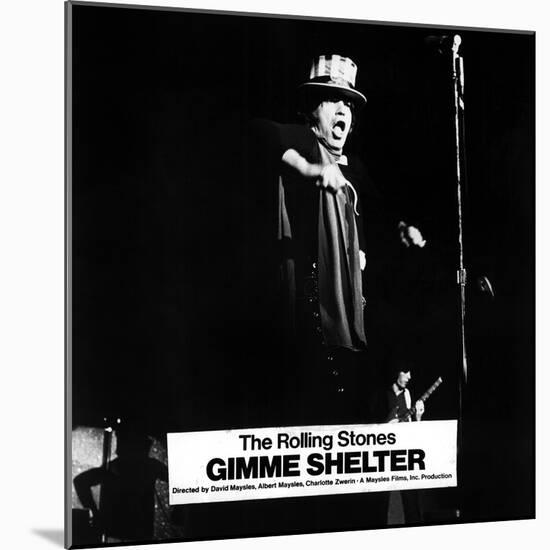 Gimme Shelter, Mick Jagger, 1970-null-Mounted Photo