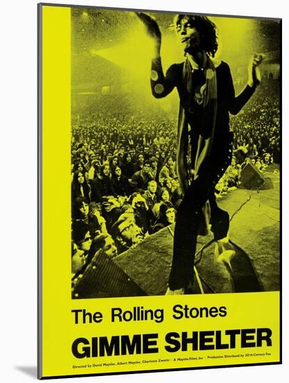 Gimme Shelter, Mick Jagger, 1970-null-Mounted Art Print