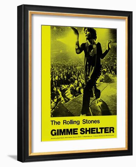 Gimme Shelter, Mick Jagger, 1970-null-Framed Art Print