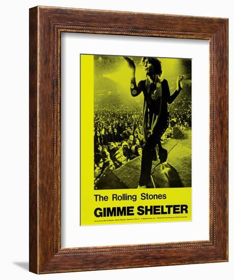 Gimme Shelter, Mick Jagger, 1970-null-Framed Premium Giclee Print