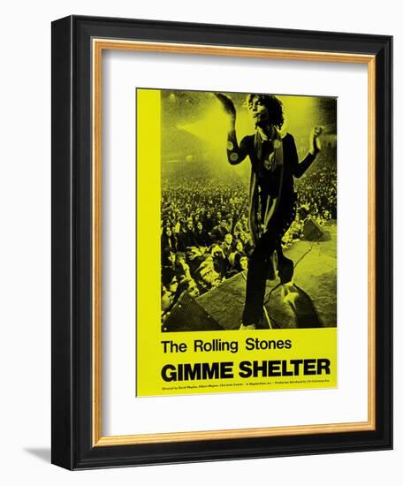 Gimme Shelter, Mick Jagger, 1970-null-Framed Premium Giclee Print