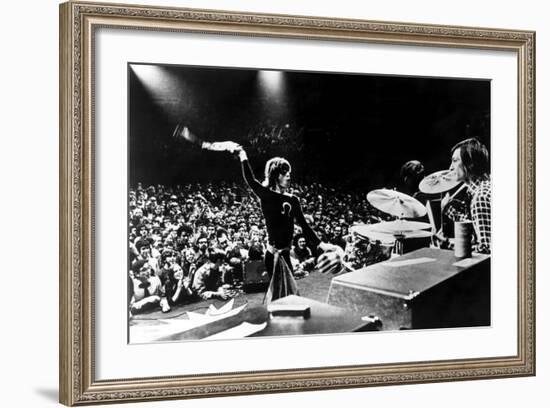 Gimme Shelter, Mick Jagger, Charlie Watts, 1970-null-Framed Photo