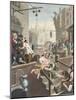 Gin Lane, Illustration from 'Hogarth Restored: the Whole Works of the Celebrated William Hogarth,…-William Hogarth-Mounted Giclee Print