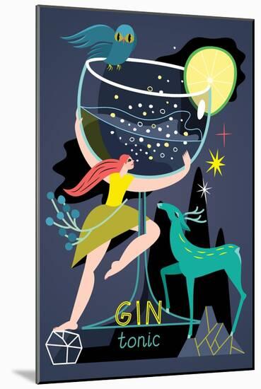 Gin Tonic, 2017-Yuliya Drobova-Mounted Giclee Print