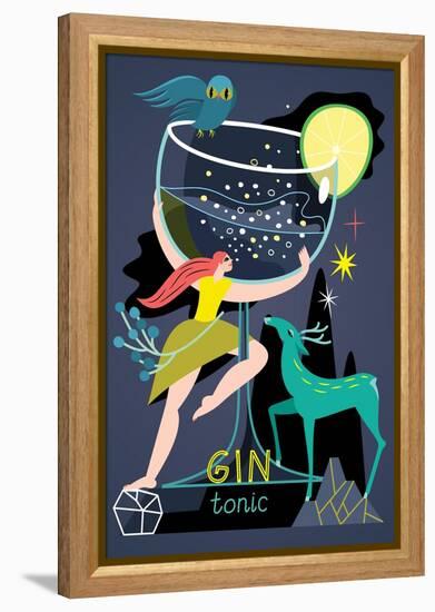 Gin Tonic, 2017-Yuliya Drobova-Framed Premier Image Canvas