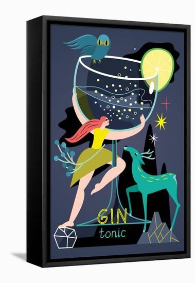 Gin Tonic, 2017-Yuliya Drobova-Framed Premier Image Canvas