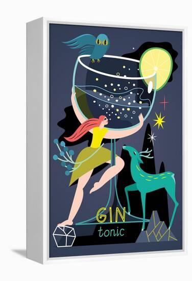 Gin Tonic, 2017-Yuliya Drobova-Framed Premier Image Canvas