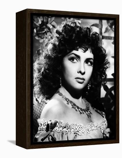 Gina Lollobrigida I PAGLIACCI / PAILLASSE, 1948 directed by MARIO COSTA (b/w photo)-null-Framed Stretched Canvas