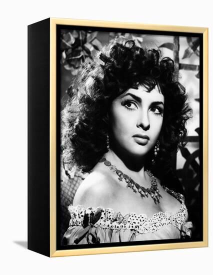 Gina Lollobrigida I PAGLIACCI / PAILLASSE, 1948 directed by MARIO COSTA (b/w photo)-null-Framed Stretched Canvas