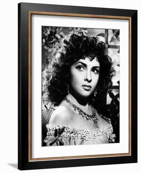 Gina Lollobrigida I PAGLIACCI / PAILLASSE, 1948 directed by MARIO COSTA (b/w photo)-null-Framed Photo