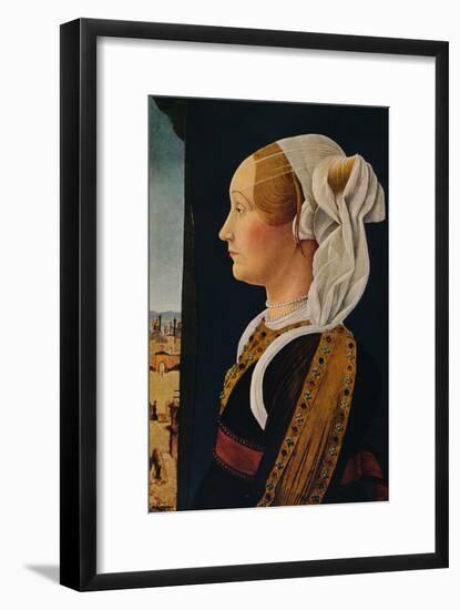 'Ginevra Bentivoglio', 1474-1477-Ercole de' Roberti-Framed Giclee Print