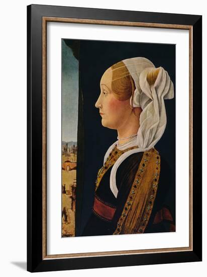 'Ginevra Bentivoglio', 1474-1477-Ercole de' Roberti-Framed Giclee Print