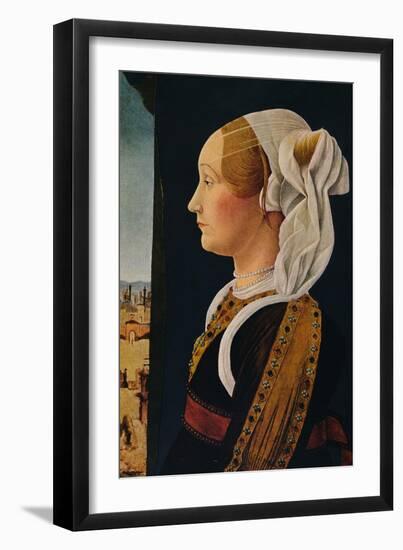 'Ginevra Bentivoglio', 1474-1477-Ercole de' Roberti-Framed Giclee Print