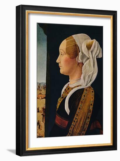 'Ginevra Bentivoglio', 1474-1477-Ercole de' Roberti-Framed Giclee Print