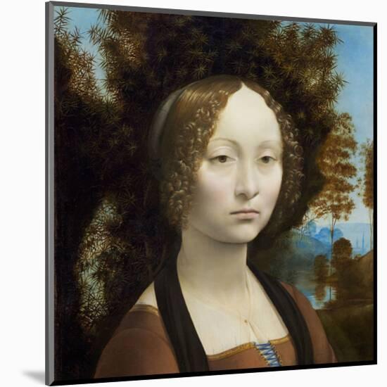 Ginevra de’ Benci, c. 1474-1478-Leonardo Da Vinci-Mounted Art Print