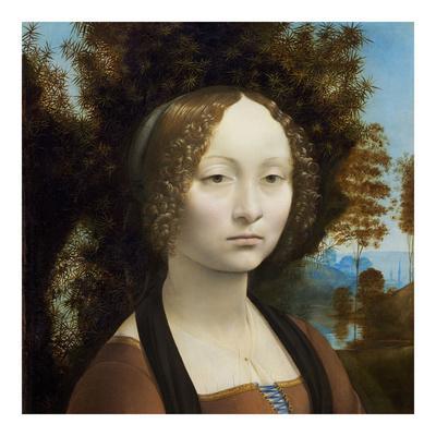 1474-1478 by Leonardo da Vinci Art Print Poster 20x20 c Ginevra de’ Benci
